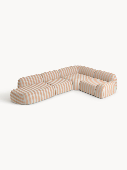 Wolke XL Modular Striped Corner Sofa