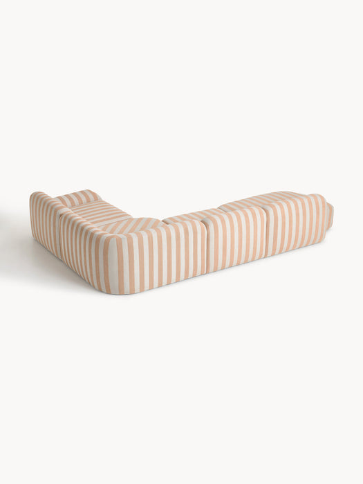 Wolke XL Modular Striped Corner Sofa