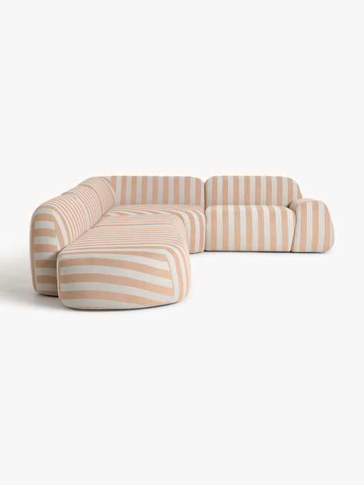Wolke XL Modular Striped Corner Sofa