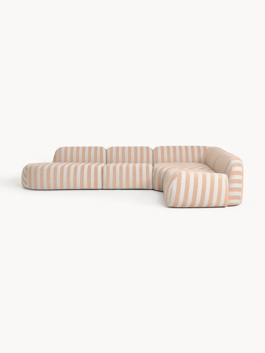 Wolke XL Modular Striped Corner Sofa
