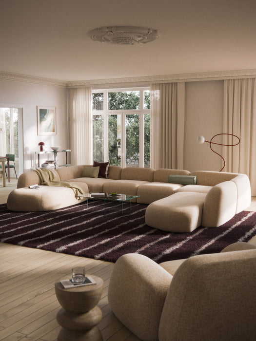 XL Modular Boucl Sofa Wolke