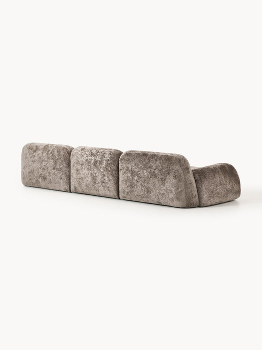 Modular Teddy Boucl Sofa Wolke 4-seater