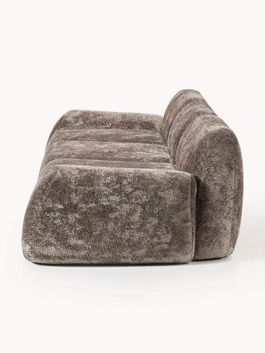 Modular Teddy Boucl Sofa Wolke 4-seater