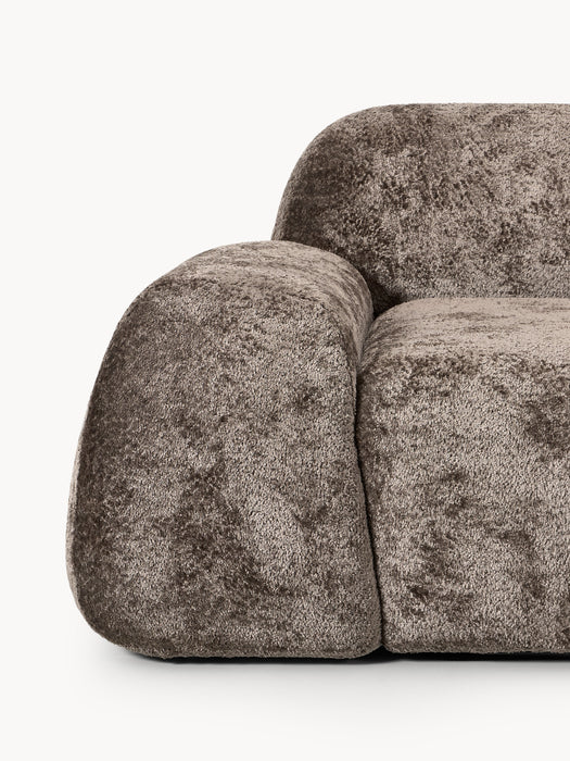 Modular Teddy Boucl Sofa Wolke 4-seater