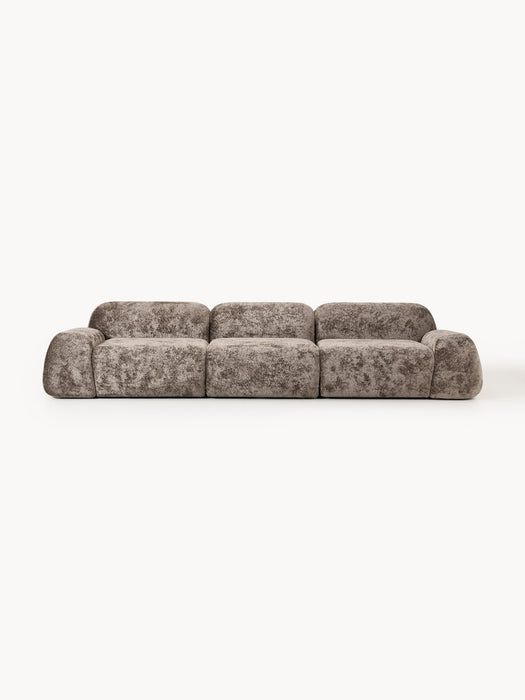 Modular Teddy Boucl Sofa Wolke 4-seater