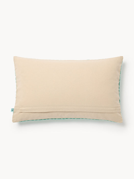 Whatever Cushion Cover with Embroidered Lettering