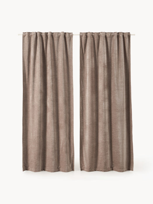 Sandra Blackout Multi-Band Curtains, Set of 2, W 130 cm