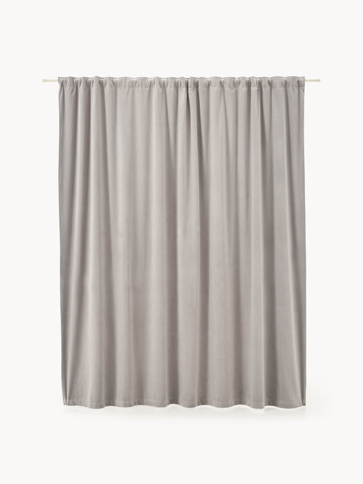 Rush Velvet Dim-Out Multi-Band Curtain, W 270 cm