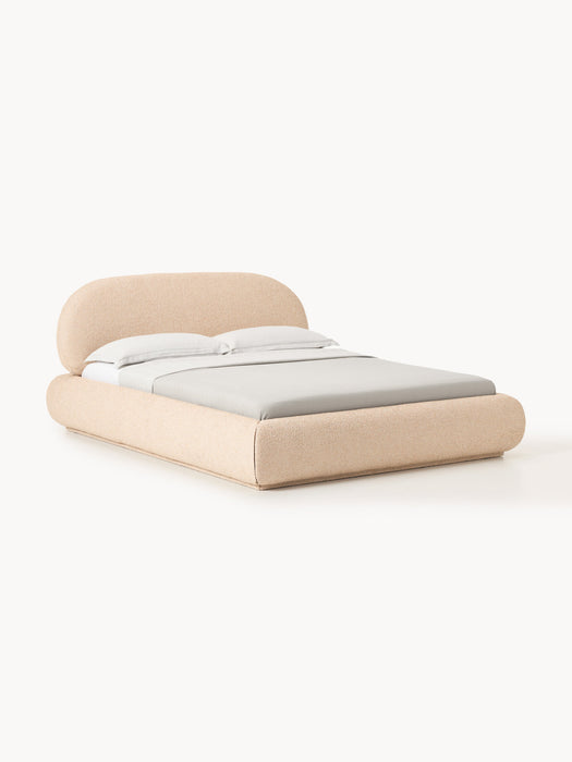 Upholstered Boucl Bed Alba