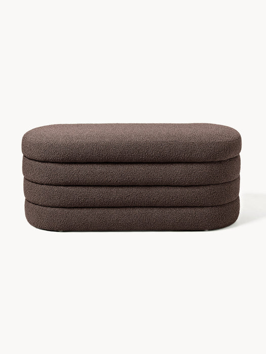 Boucl Upholstered Bench Alto with Storage Space