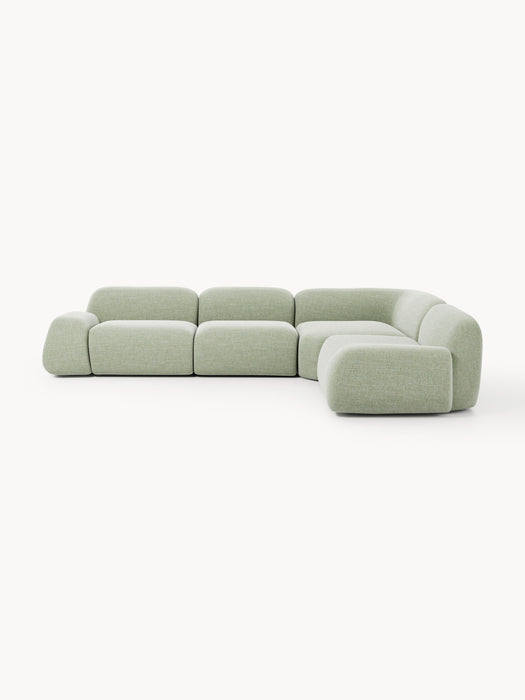 Modular Boucl Corner Sofa Wolke 4-seater