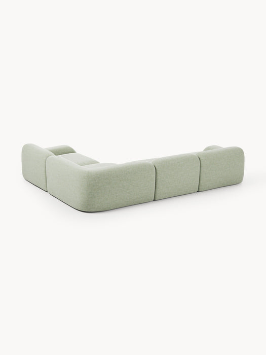 Modular Boucl Corner Sofa Wolke 4-seater