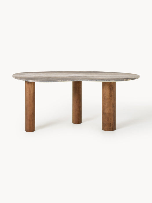 Naruto Organic-Shaped Marble Dining Table, in various sizes