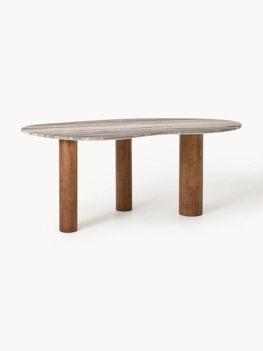 Naruto Organic-Shaped Marble Dining Table, in various sizes