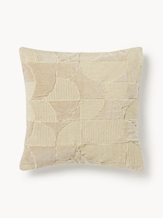 Verina Embroidered Cushion Cover with Geometric Pattern