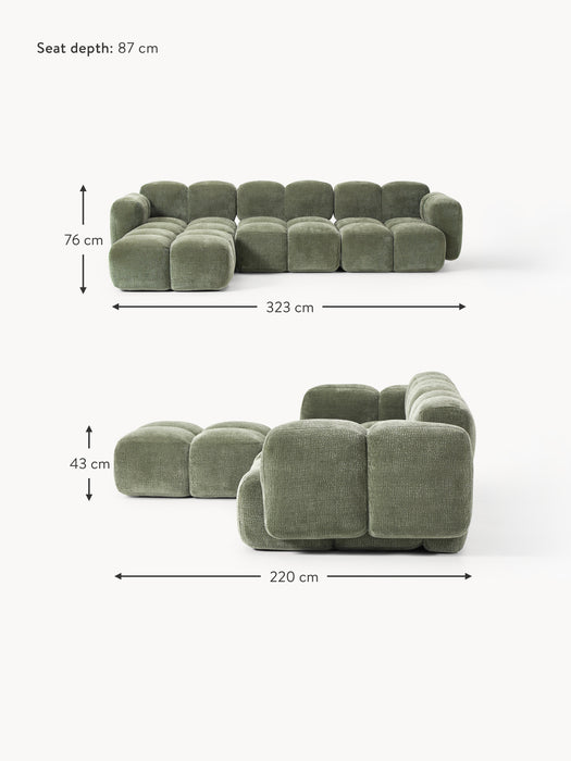 Modular Sofa Tayla 4-seater with Ottoman leftright
