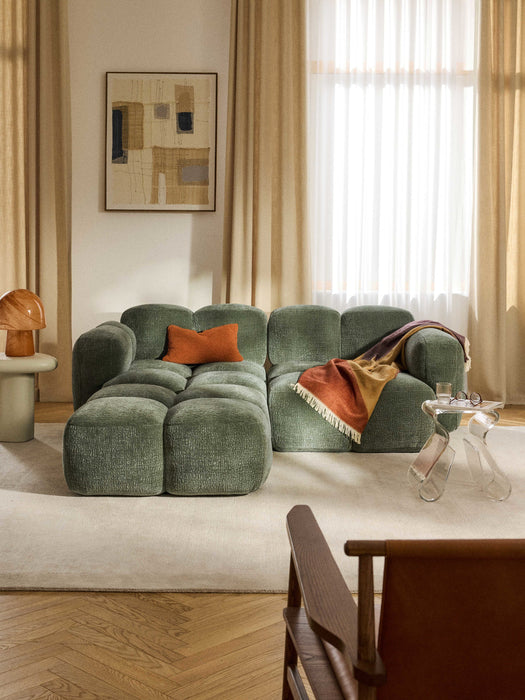 Tayla Modular Sofa (3-seater) with Ottoman (left/right)