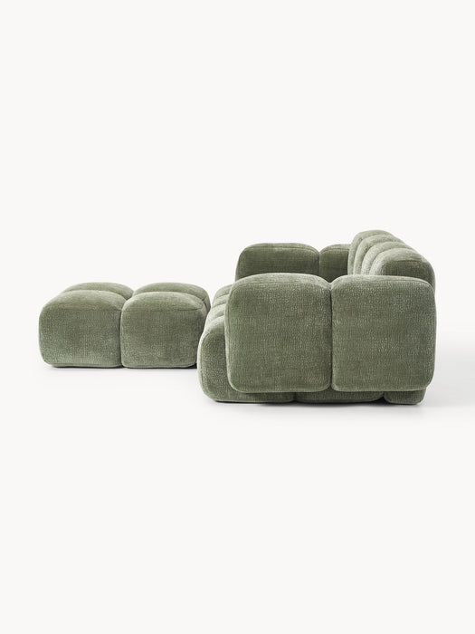 Tayla Modular Sofa (3-seater) with Ottoman (left/right)