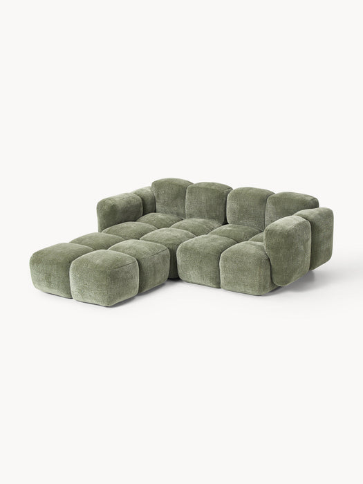 Tayla Modular Sofa (3-seater) with Ottoman (left/right)
