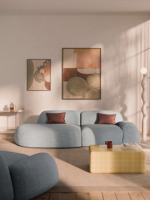 Wolke Modular Bouclé Chaise (3-seater)