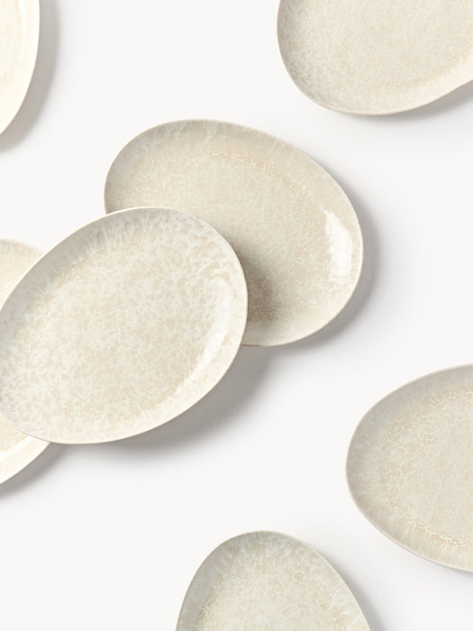Handmade Organic Shaped Dinner Plates Macey Set of 4