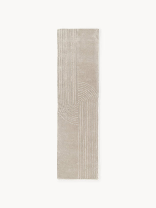 Mason High-Low Wool Runner, Hand-Tufted