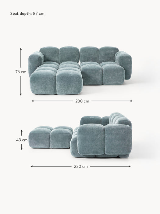 Modular Sofa Tayla 3-seater with Ottoman leftright