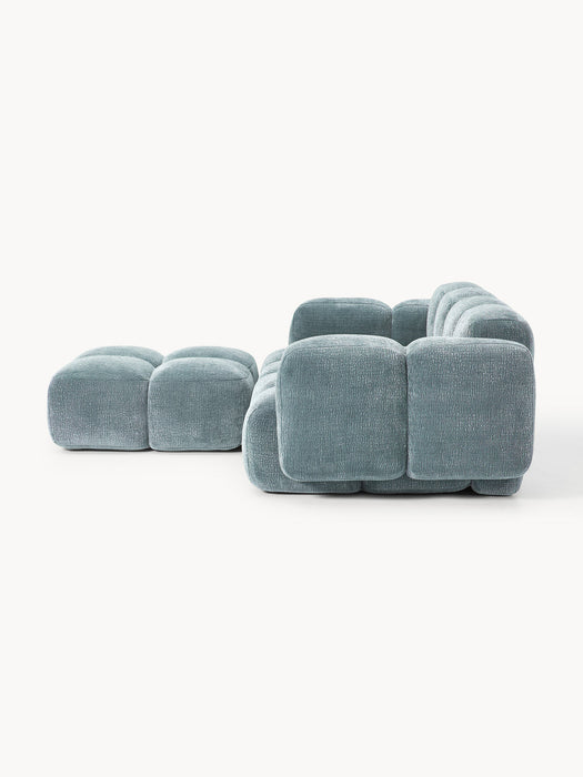Tayla Modular Sofa (3-seater) with Ottoman (left/right)