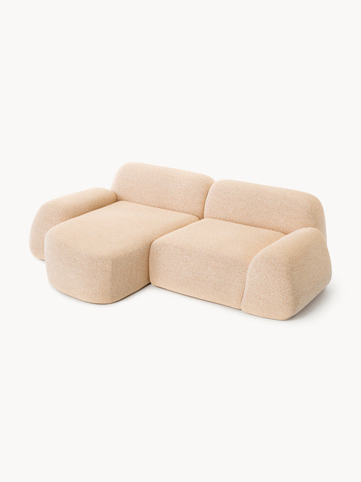 Wolke Modular Bouclé Corner Sofa (3-seater)