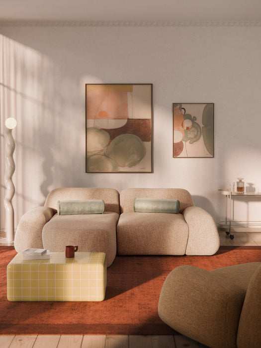 Wolke Modular Bouclé Corner Sofa (3-seater)