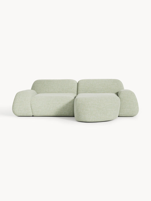 Modular Boucl Corner Sofa Wolke 3-seater
