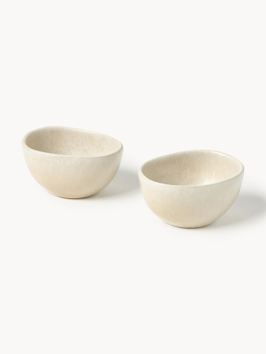 Handmade Organic Shaped Dip Bowls Macey Set of 2