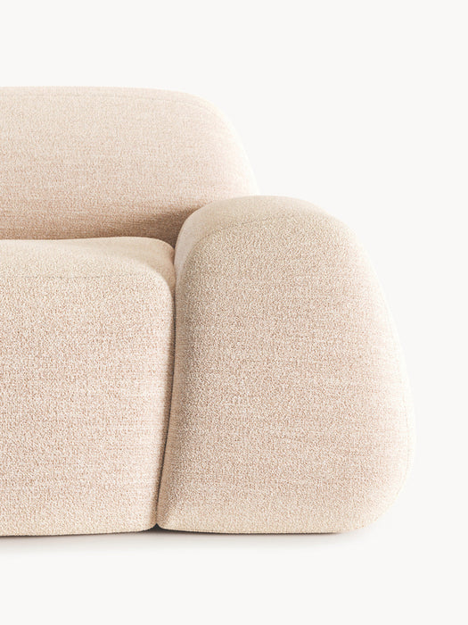 Wolke Modular Bouclé Chaise (3-seater)