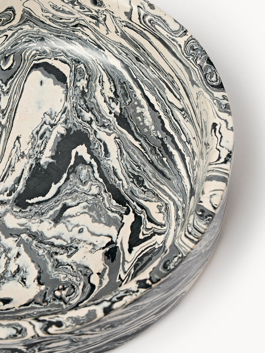 Elara Engineered Marble Serving Bowl