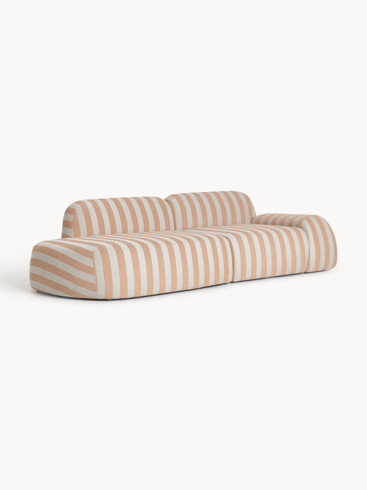 Wolke Modular Striped Sofa (3-seater)