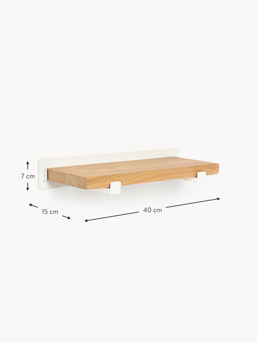 Oak Wood Small Shelf Ally W 40 cm