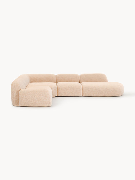 XL Modular Boucl Corner Sofa Wolke