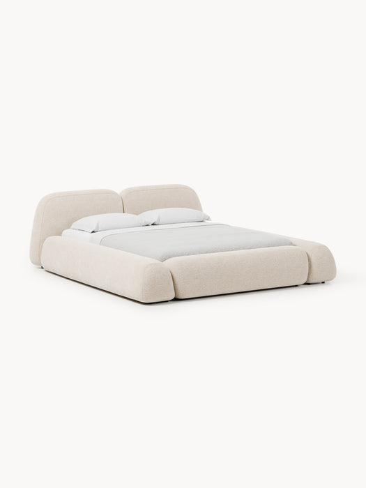 Upholstered Bed Wolke with Storage