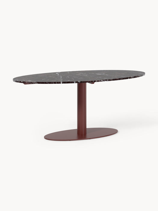 Miley Oval Marble Dining Table, 180 x 90 cm