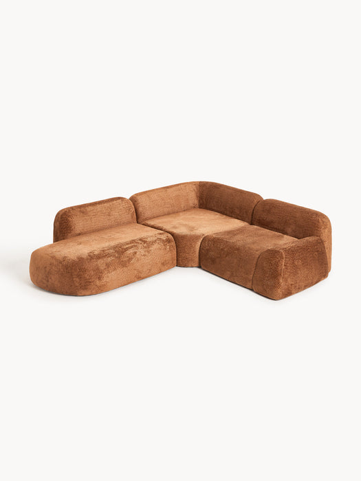 Wolke Modular Teddy Bouclé Corner Sofa (4-seater)