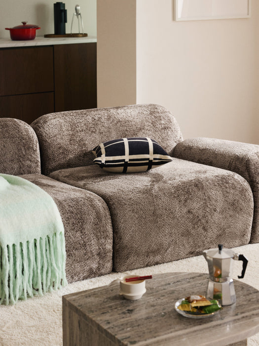Modular Teddy Boucl Sofa Wolke 3-seater