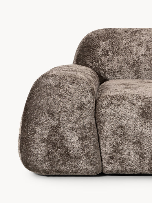 Modular Teddy Boucl Sofa Wolke 3-seater