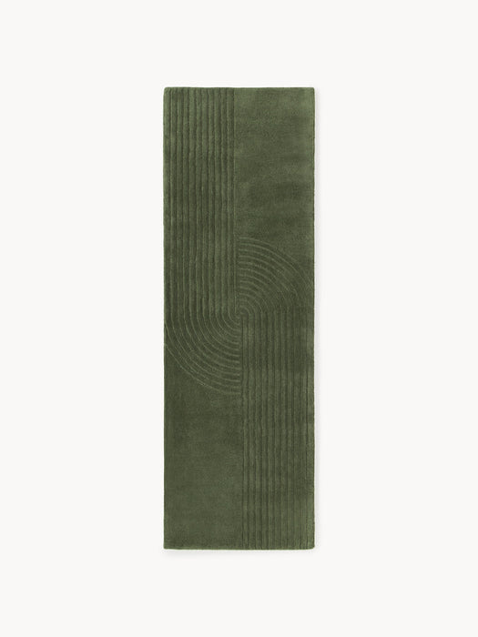 Mason High-Low Wool Runner, Hand-Tufted