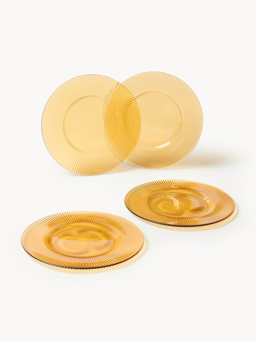 Ribbed Breakfast Plates Effie Set of 4
