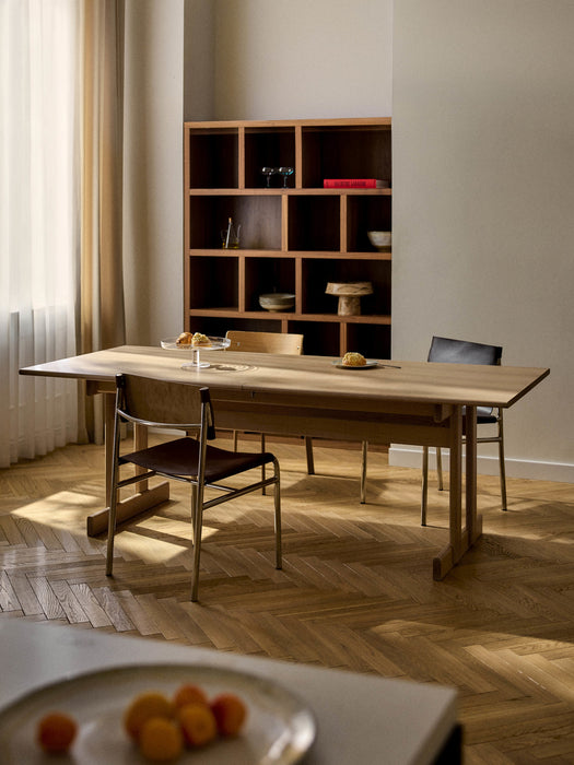 Brynn Extendable Oak Wood Dining Table, in various sizes