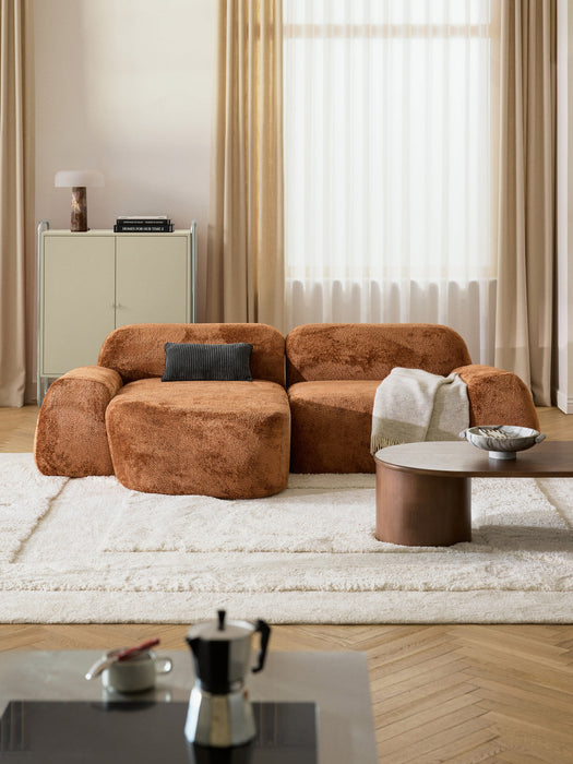 Wolke Modular Teddy Bouclé Corner Sofa (3-seater)