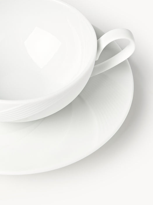 Porcelain Tea Cups Adonis with Saucers Set of 4