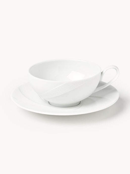 Adonis Porcelain Tea Cups with Saucers, Set of 4