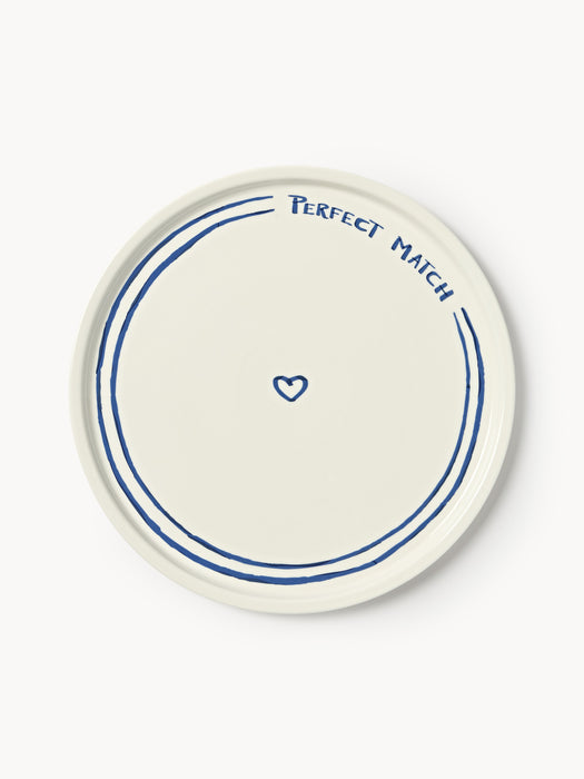 Porcelain Charger Plate Tutti with Decorative Motif