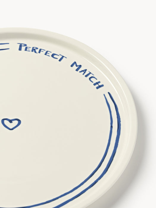 Porcelain Charger Plate Tutti with Decorative Motif